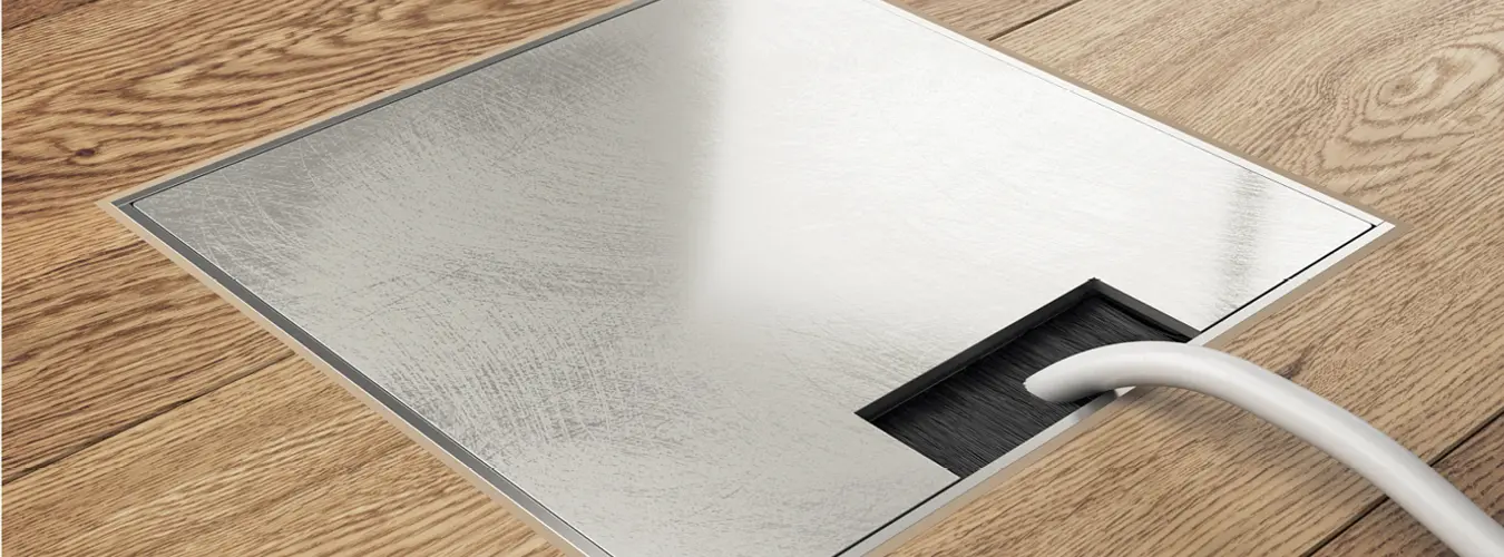 Boîtes de sol pour une intégration visuelle parfaite de l'électricité et des données